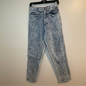DEB Jeans Womens 11/12 Vintage 80s High Waist Denim Acid Wash